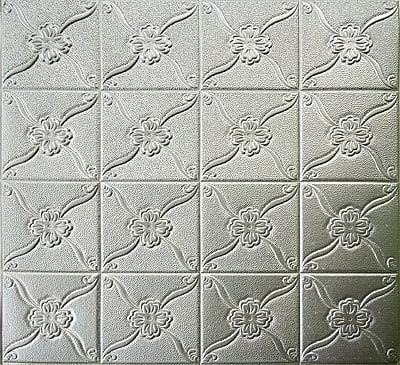 Gray E0015 Wall Stickers Panel Self Adhesive