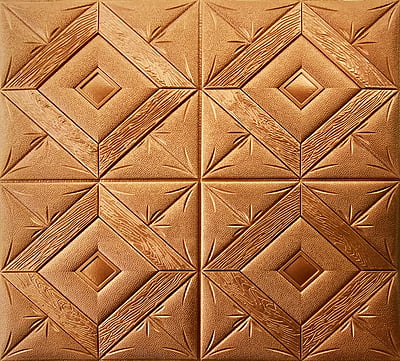 Copper 4 Box Wall Stickers Panel Self Adhesive