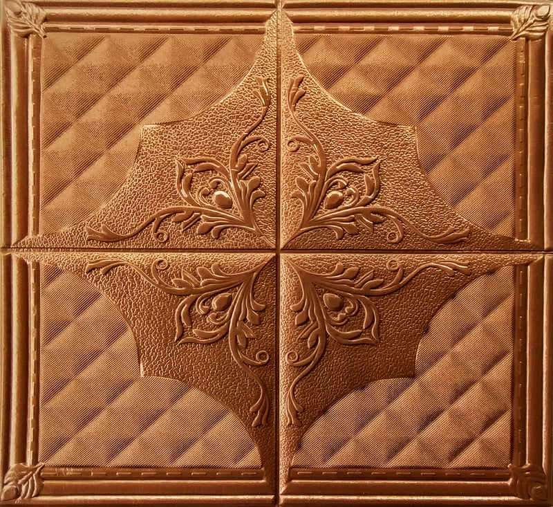 Copper Metallic 4 Box Wall Stickers Panel Self Adhesive Copper Metallic 4 Box Wall Stickers Panel Self Adhesive