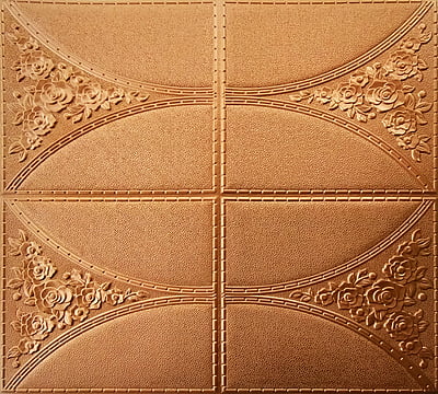 Copper Cushioning 4 Box Wall Stickers Panel Self Adhesive