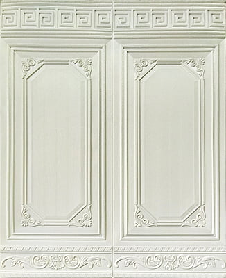 3D Self Adhesive cushioning Wall Stickers White SB1909