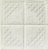 White Cushioning 4 Square Boxes Wall Stickers Panel Self Adhesive