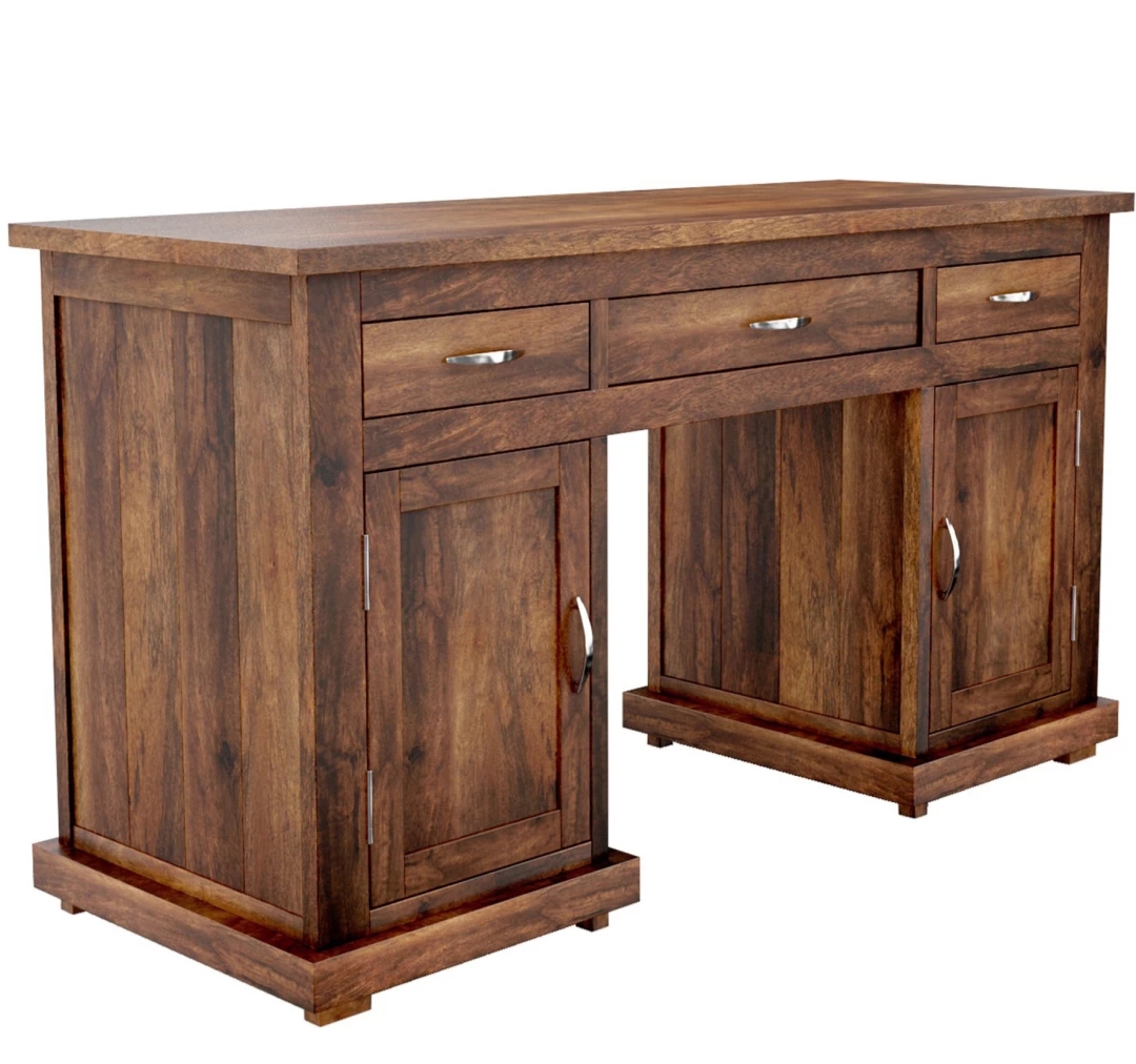 Solid Wood Study Table in Provisional Teak Finish Solid Wood Study Table in Provisional Teak Finish