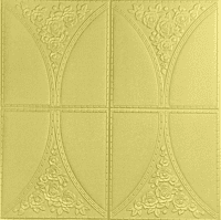 Golden Cushioning 4 Box Wall Stickers Panel Self Adhesive