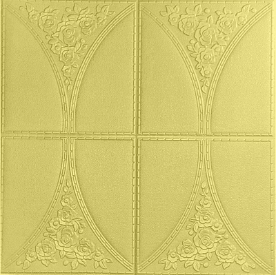 Golden Cushioning 4 Box Wall Stickers Panel Self Adhesive