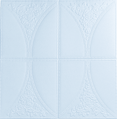 White Cushioning 4 Box Wall Stickers Panel Self Adhesive