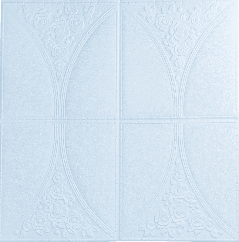 White Cushioning 4 Box Wall Stickers Panel Self Adhesive