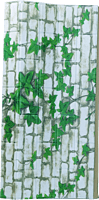 3D Self Adhesive Green Leaves Brick Wall Stickers