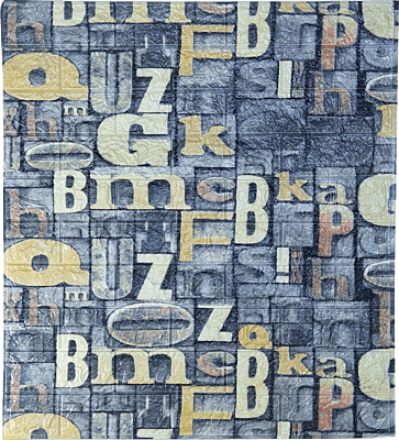 3D Self Adhesive Alphabetical Brick Wall Stickers