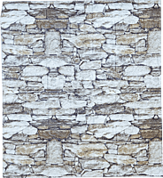 3D Self Adhesive Brown Mix Brick Wall Stickers