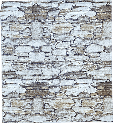 3D Self Adhesive Brown Mix Brick Wall Stickers