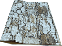 3D Self Adhesive Brown Mix Brick Wall Stickers