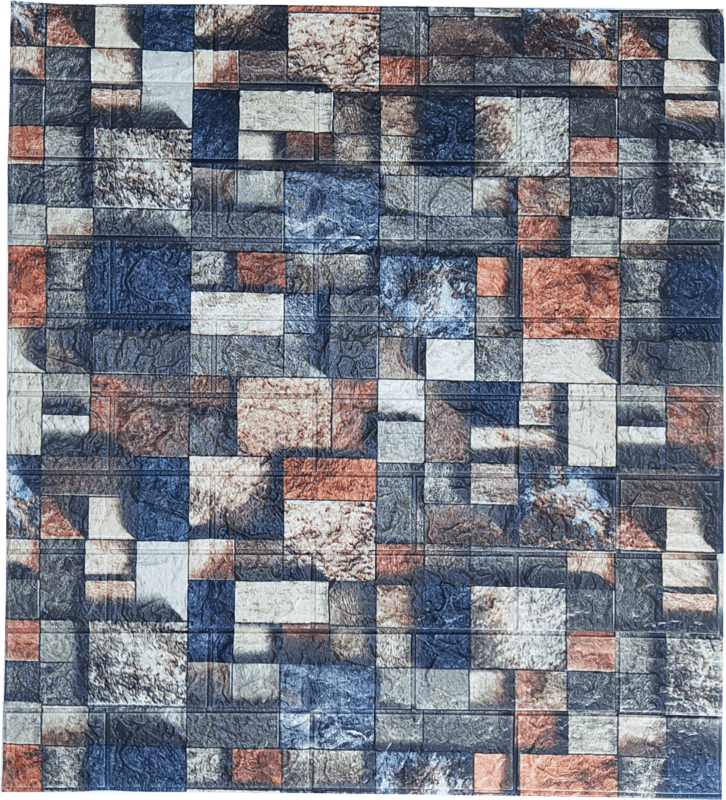 3D Self Adhesive Mix Colour Brick Wall Stickers