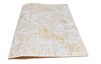 3D Self Adhesive white & Orange Brick Wall Stickers