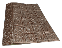 3D Self Adhesive Coffee Brick Wall Stickers