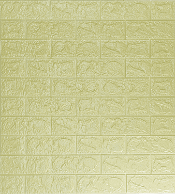3D Self Adhesive Beige Brick Wall Stickers