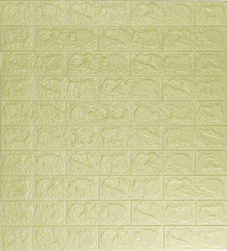 3D Self Adhesive Beige Brick Wall Stickers