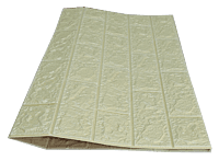 3D Self Adhesive Beige Brick Wall Stickers