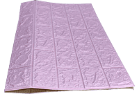 3D Self Adhesive Purple Brick Wall Stickers