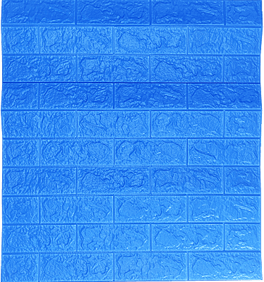 3D Self Adhesive Dark Blue Brick Wall Stickers