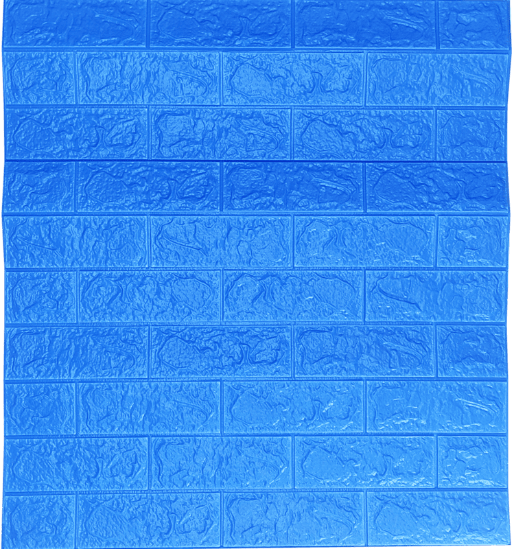 3D Self Adhesive Dark Blue Brick Wall Stickers