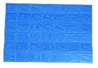 3D Self Adhesive Dark Blue Brick Wall Stickers