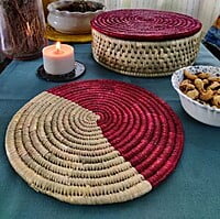 Half Double Color Moonj Trivet Half Double Color Moonj Trivet