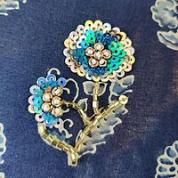 Zardozi Block Printed Potli Bag