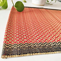Madur Red Honey Comb Table Mat (Set of 6)