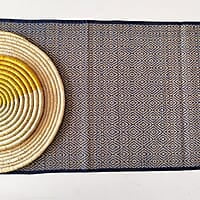 Madur Blue Rhombus Runner