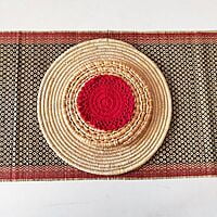 Black Honey Comb Runner Black Honey Comb Runner