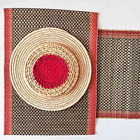 Black Honey Comb Runner Black Honey Comb Runner