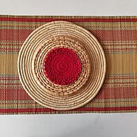 Madur Yellow Base & Red Runner Madur Yellow Base & Red Runner