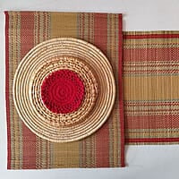 Madur Yellow Base & Red Runner Madur Yellow Base & Red Runner