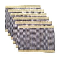 Madur Blue Honey Comb Table Mat (Set of 6) Madur Blue Honey Comb Table Mat (Set of 6)