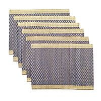 Blue Honey Comb Table Mat (Set of 6) Blue Honey Comb Table Mat (Set of 6)