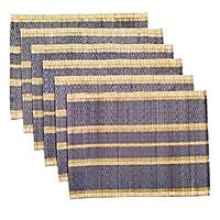 Blue & Natural Table Mat (Set of 6) Blue & Natural Table Mat (Set of 6)