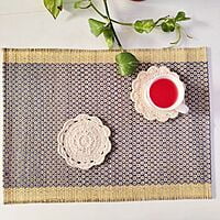 Blue Honey Comb Table Mat (Set of 6) Blue Honey Comb Table Mat (Set of 6)