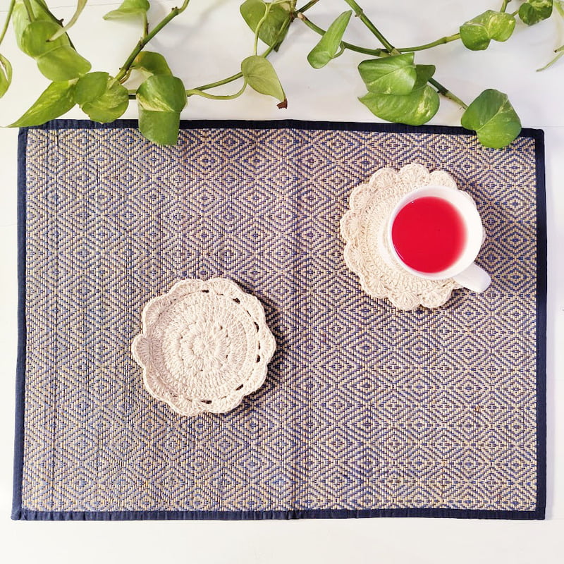 Blue Rhombus Table Mat (Set of 6) Blue Rhombus Table Mat (Set of 6)