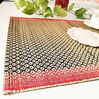 Madur Black Honey Comb Table Mat (Set of 6) Madur Black Honey Comb Table Mat (Set of 6)