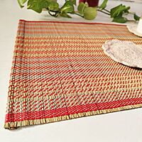 Natural & Red Table Mat (Set of 6) Natural & Red Table Mat (Set of 6)