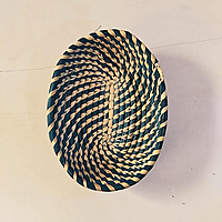 Blue Shallow Basket Blue Shallow Basket