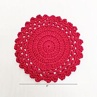 Crochet Round Coaster