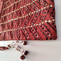 Zardozi Block Printed Potli Bag