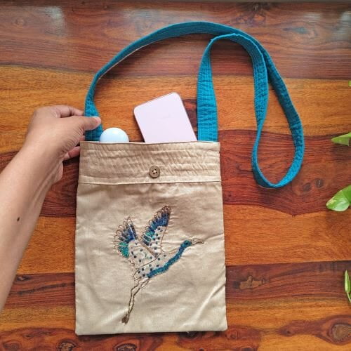 Zardozi Crane Sling Bag