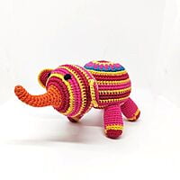 Crochet Striped Elephant Crochet Striped Elephant