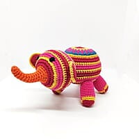 Crochet  Striped Elephant
