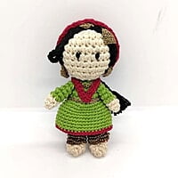 Crochet Kashmiri Miniature Figurine