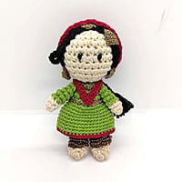 Crochet Kashmiri Miniature Doll