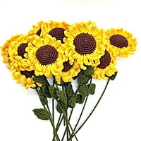 Crochet Sunflower (Bunch of 6)